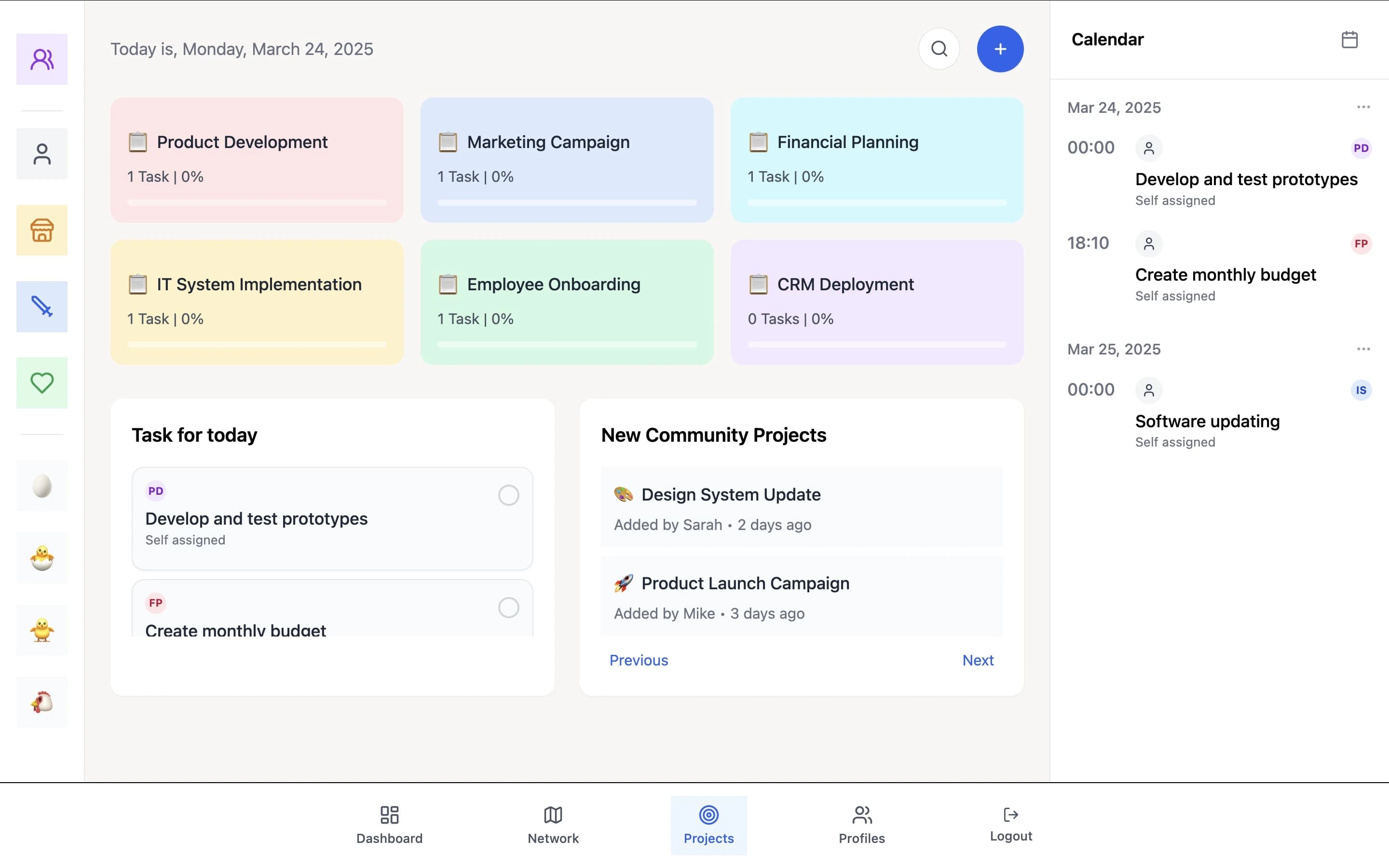 A preview of the Database web app